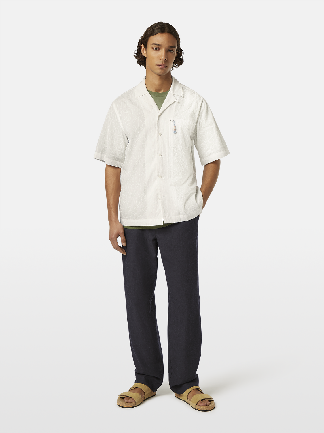 Embroidered Short Sleeve Shirt