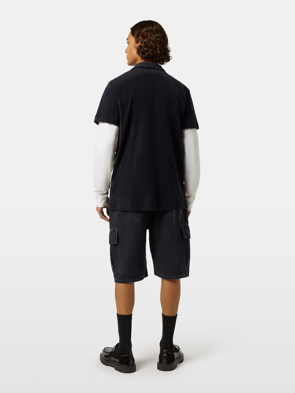 Short sleeve towelling shirt