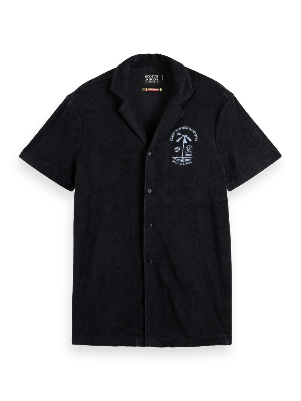 Short sleeve towelling shirt