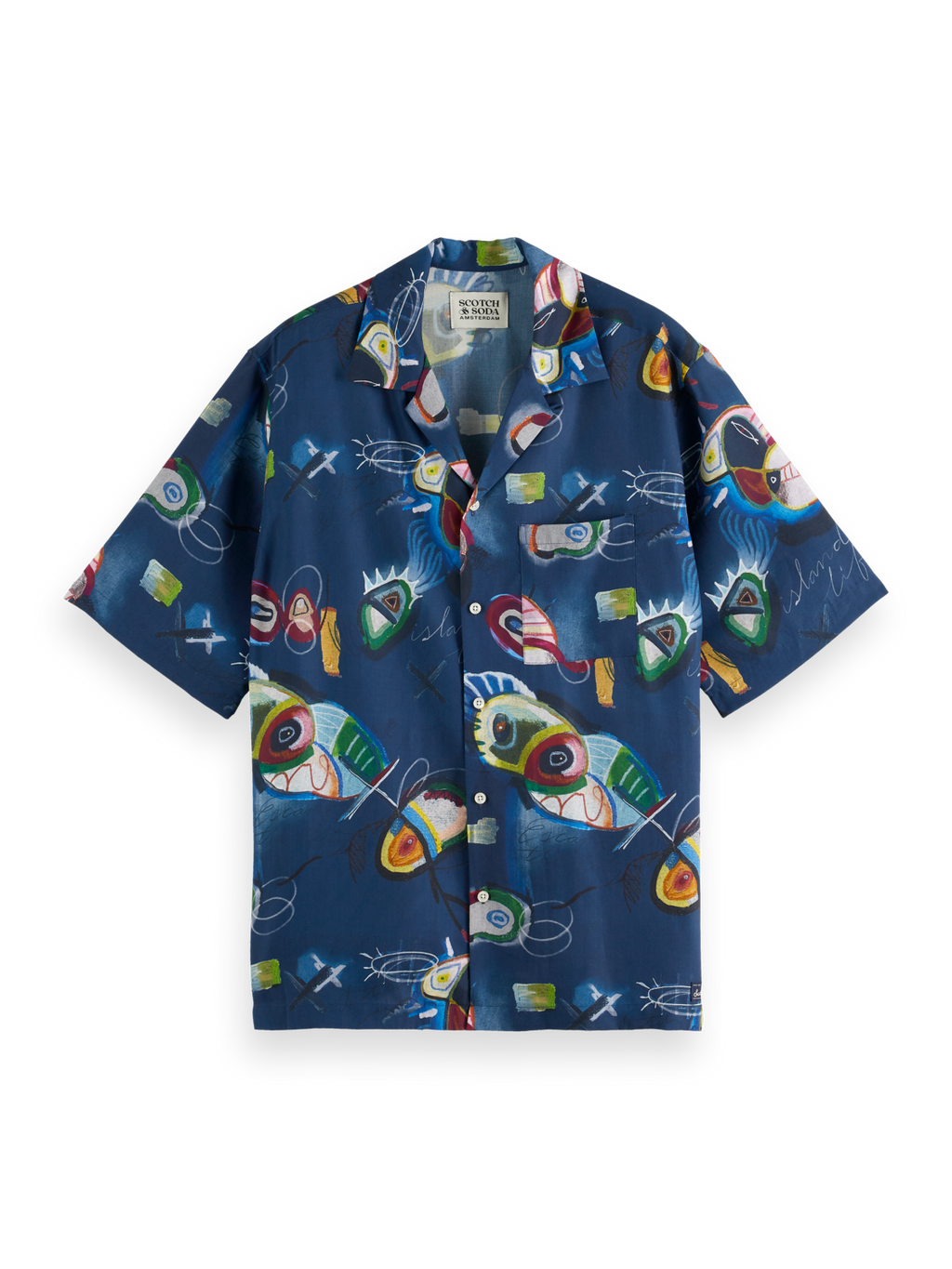 printed short-sleeved shirt