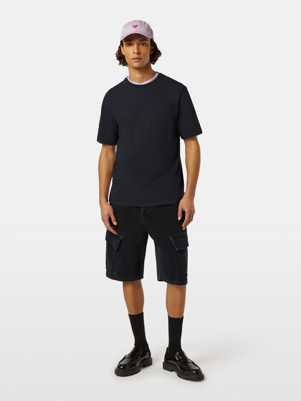 3 crosses cotton-linen T-shirt
