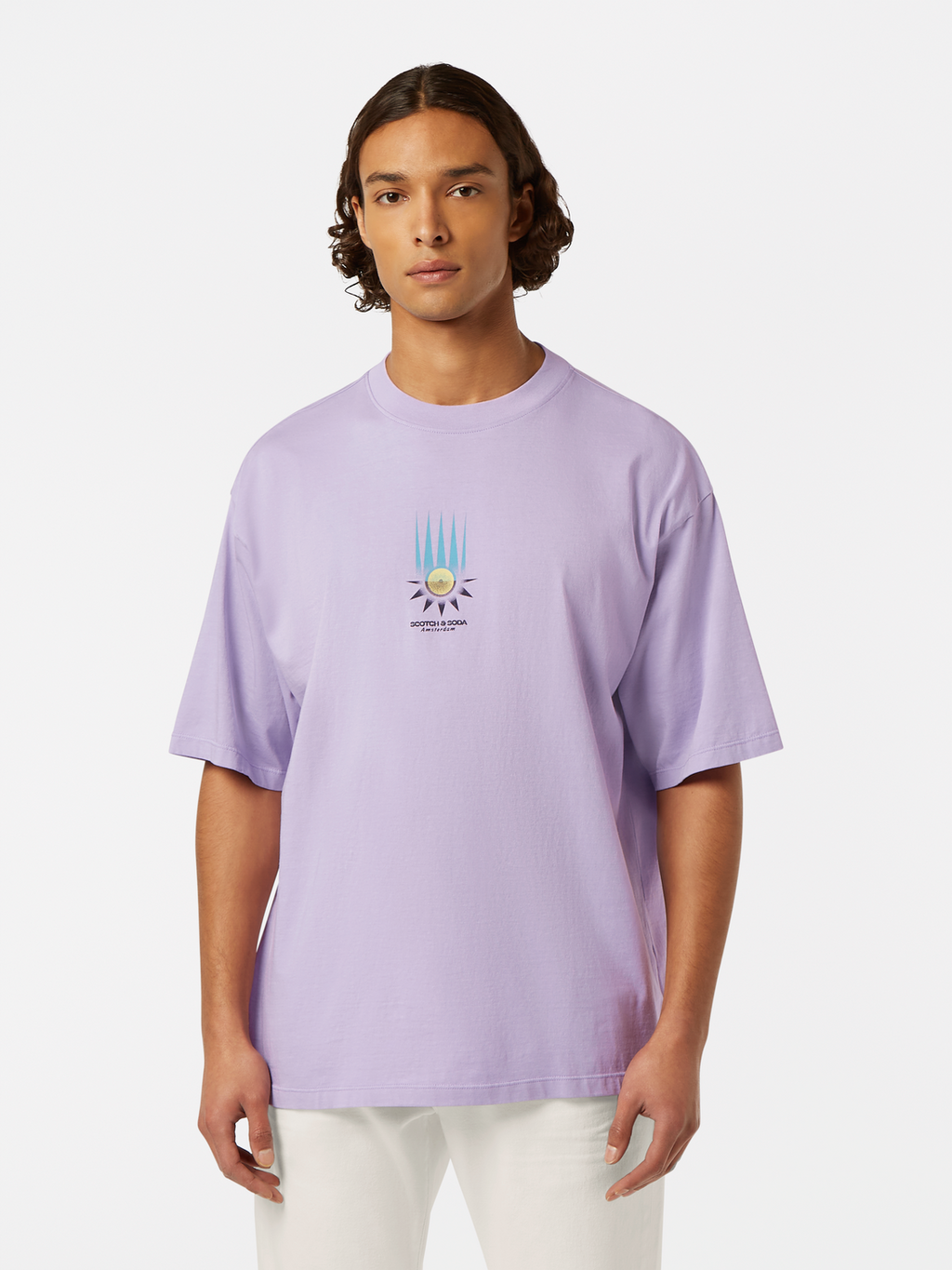 Loose fit front chest artwork T-shirt