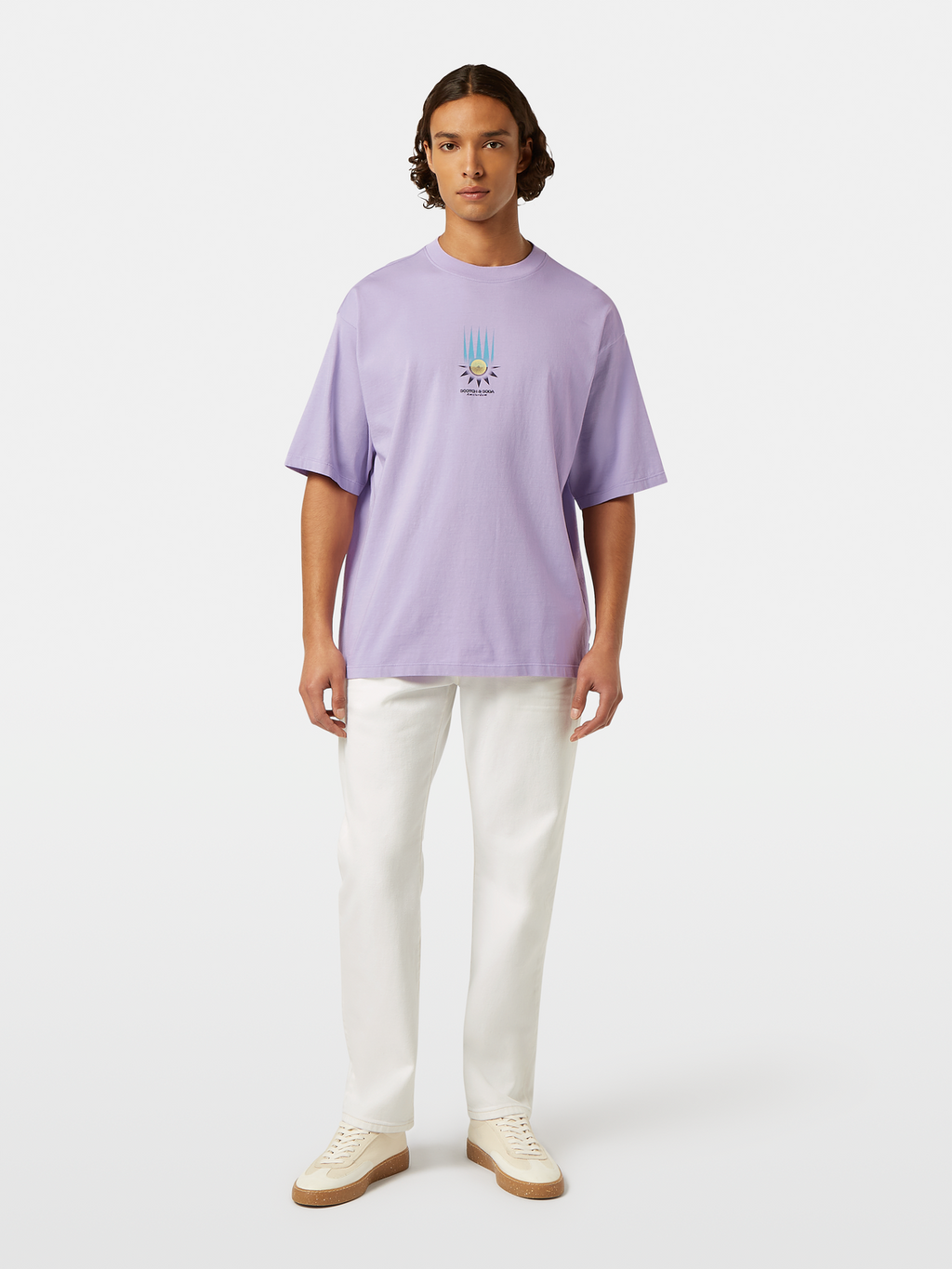 Loose fit front chest artwork T-shirt