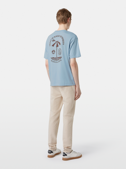 Regular fit front and back artwork T-shirt