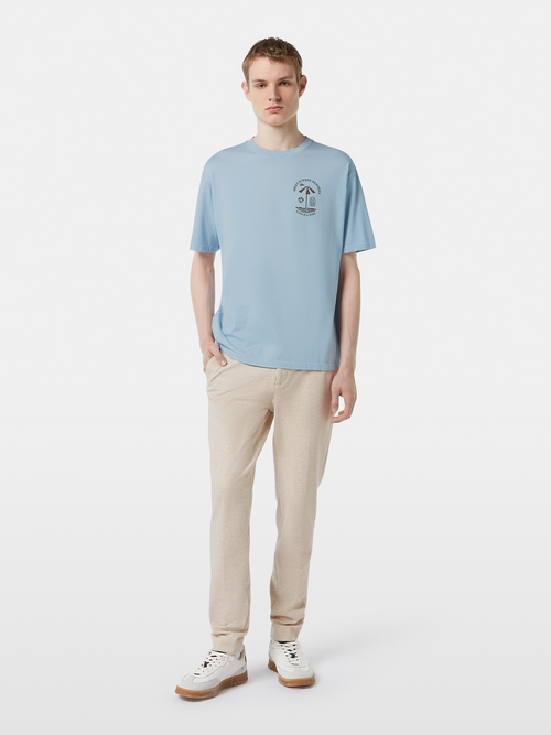 Regular fit front and back artwork T-shirt