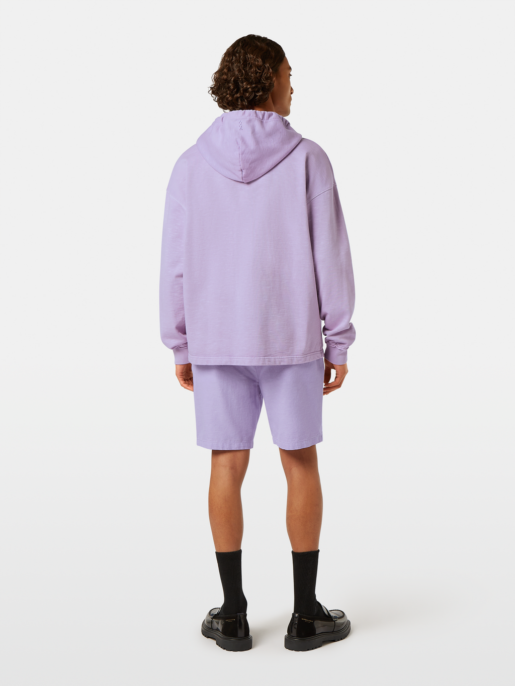 Seasonal core - Loose fit 3 crosses garment-dyed hoodie