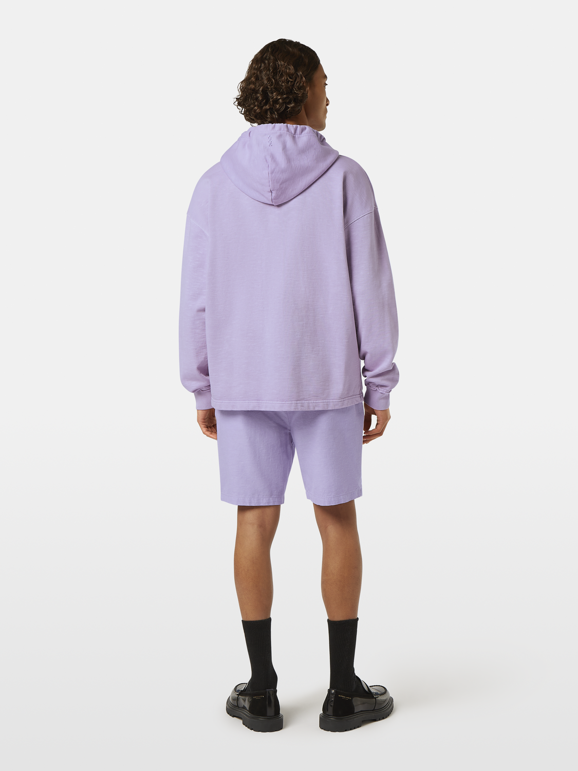 Seasonal core - Loose fit 3 crosses garment-dyed hoodie