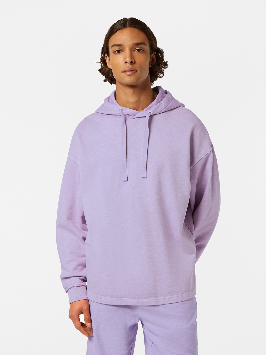Seasonal core - Loose fit 3 crosses garment-dyed hoodie