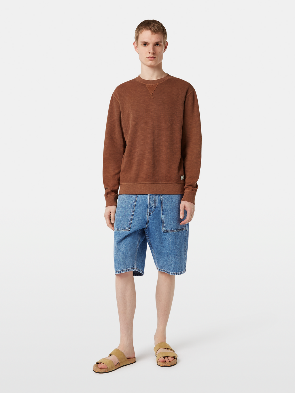 garment-dyed sweatshirt