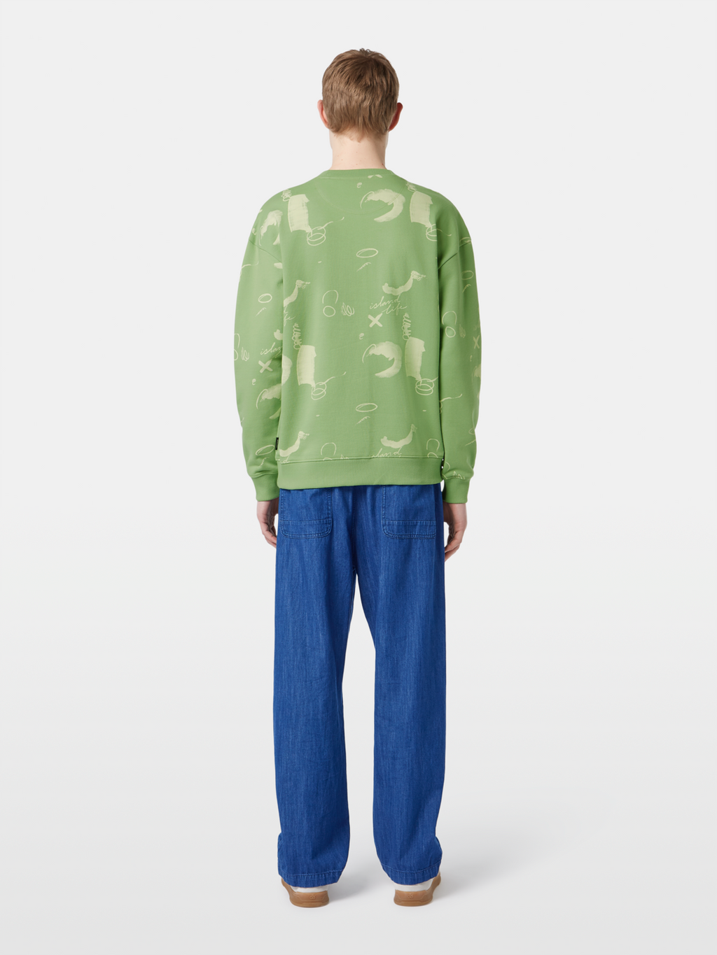 Relaxed-fit AOP sweatshirt