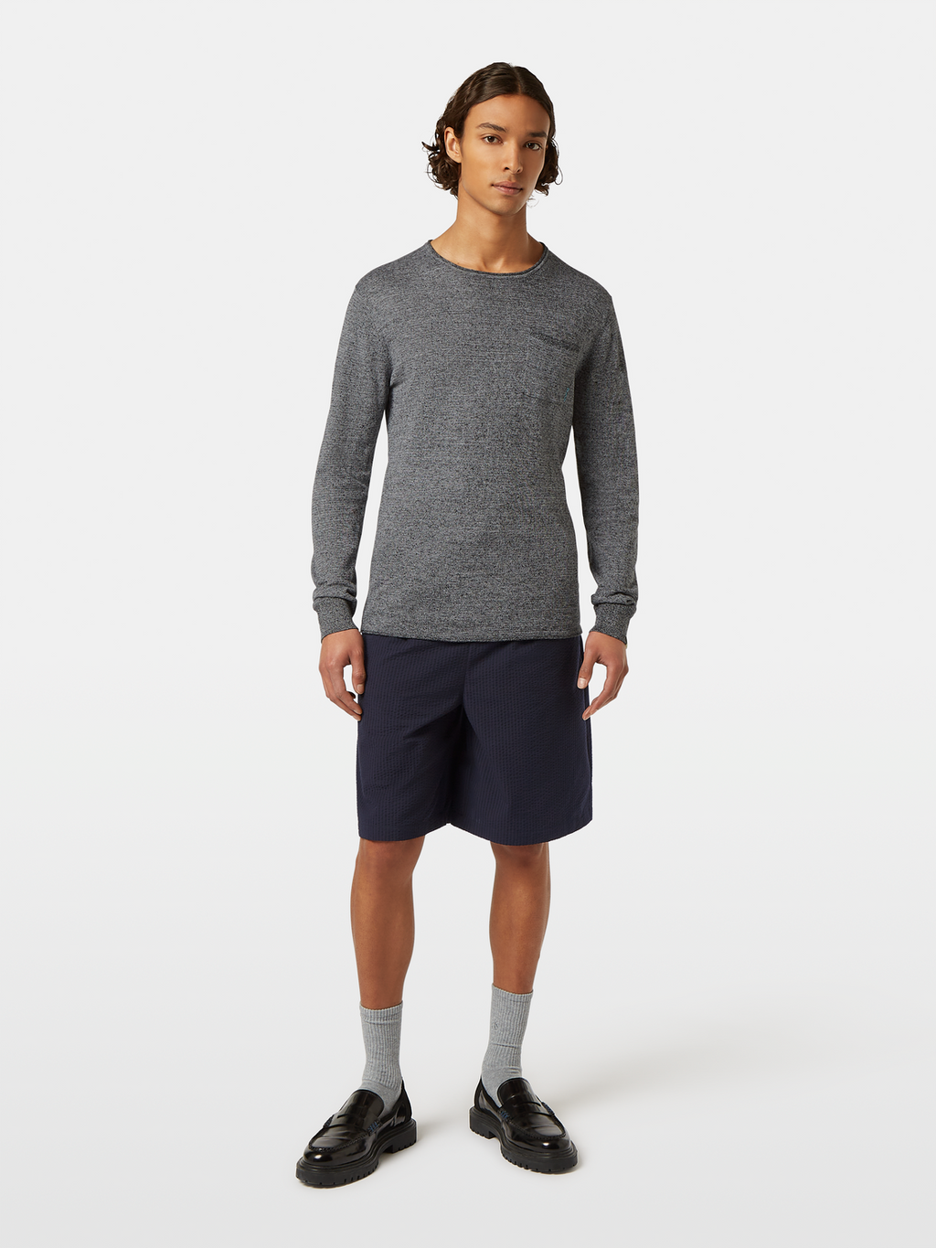 Linen-Blend Jumper