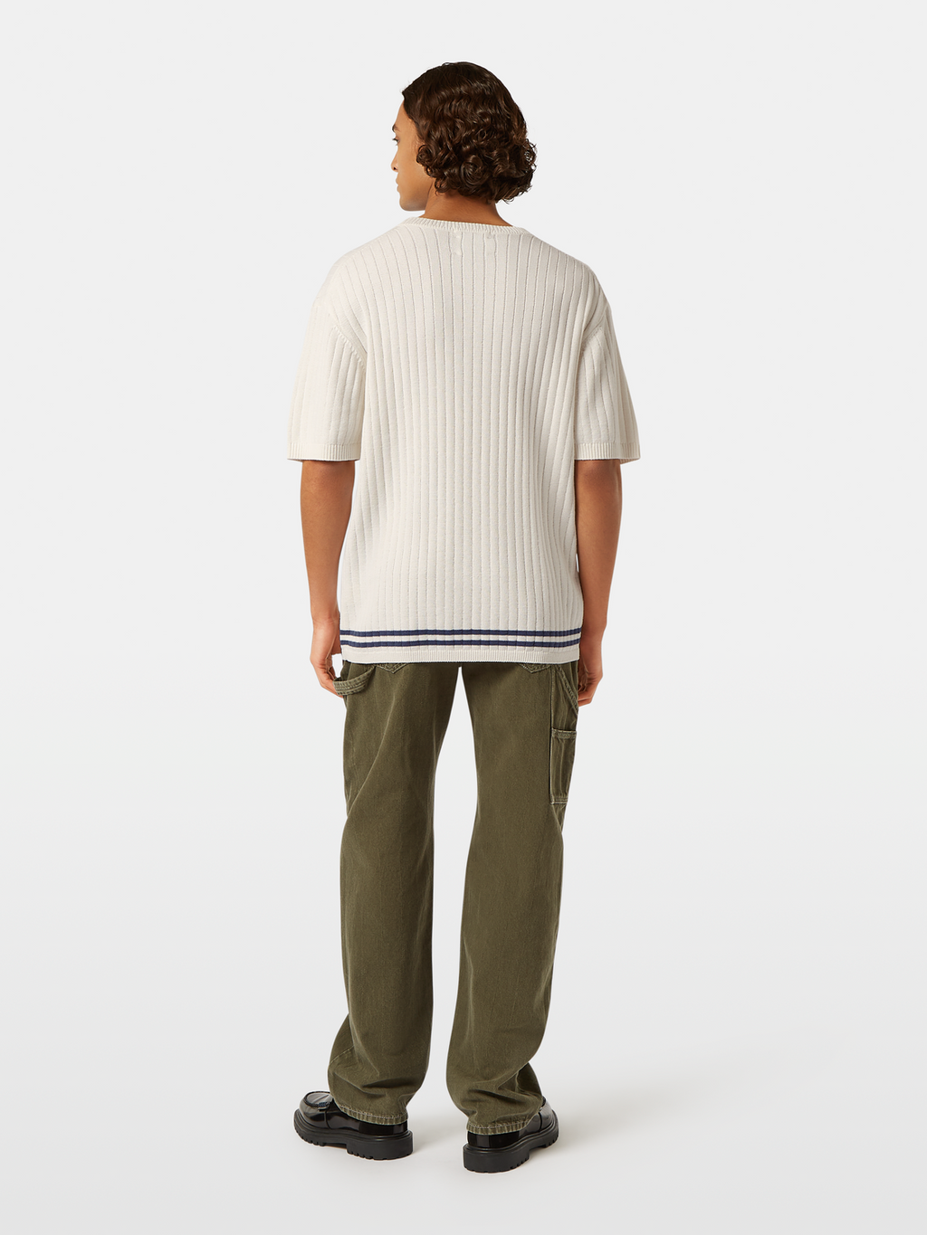 Structured knitted T-shirt