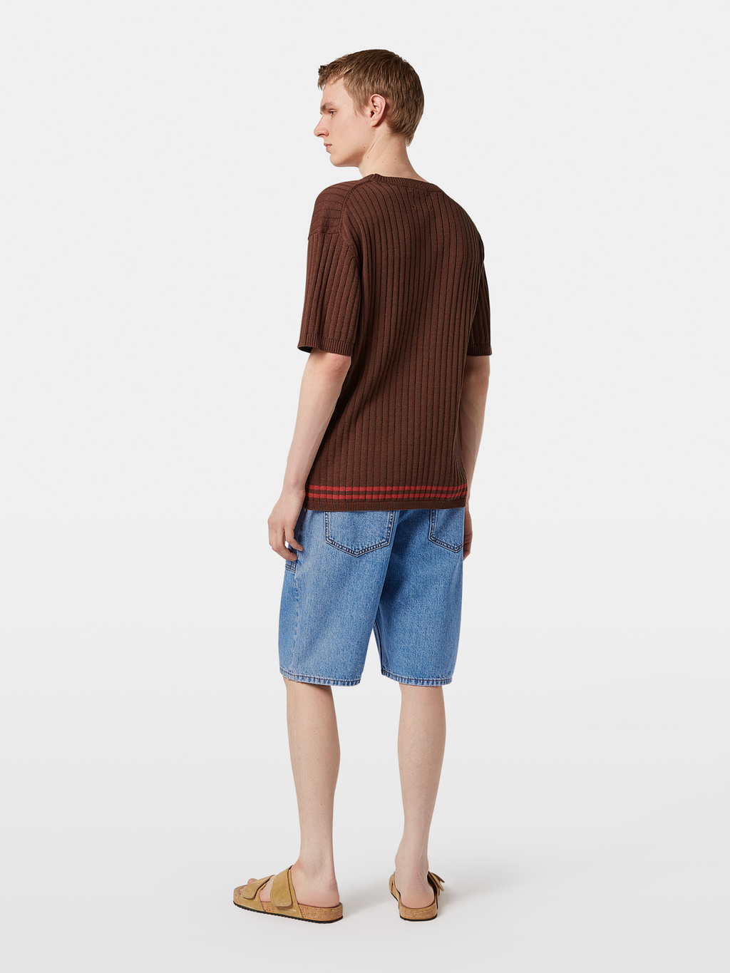 Structured knitted T-shirt