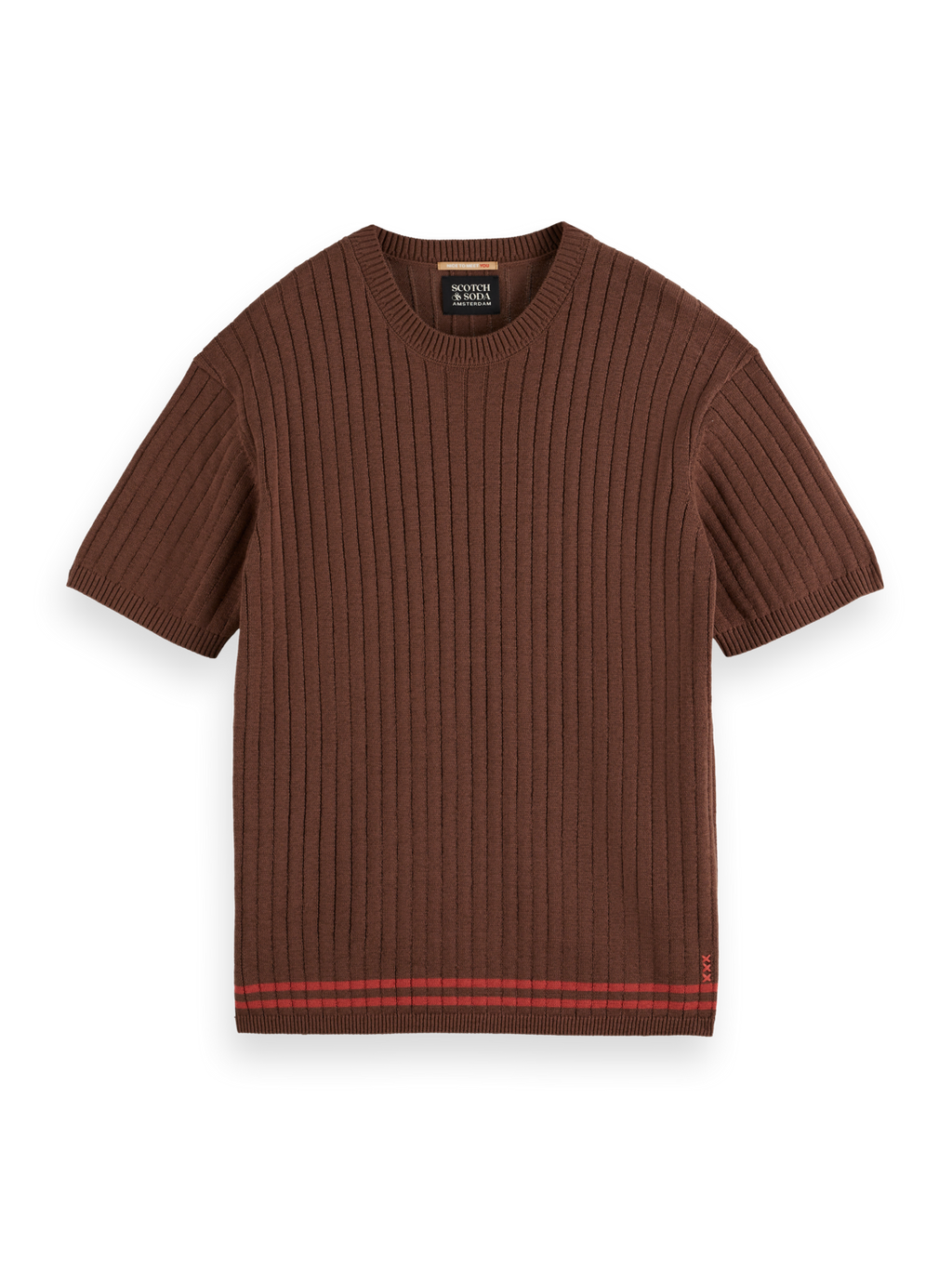 Structured knitted T-shirt