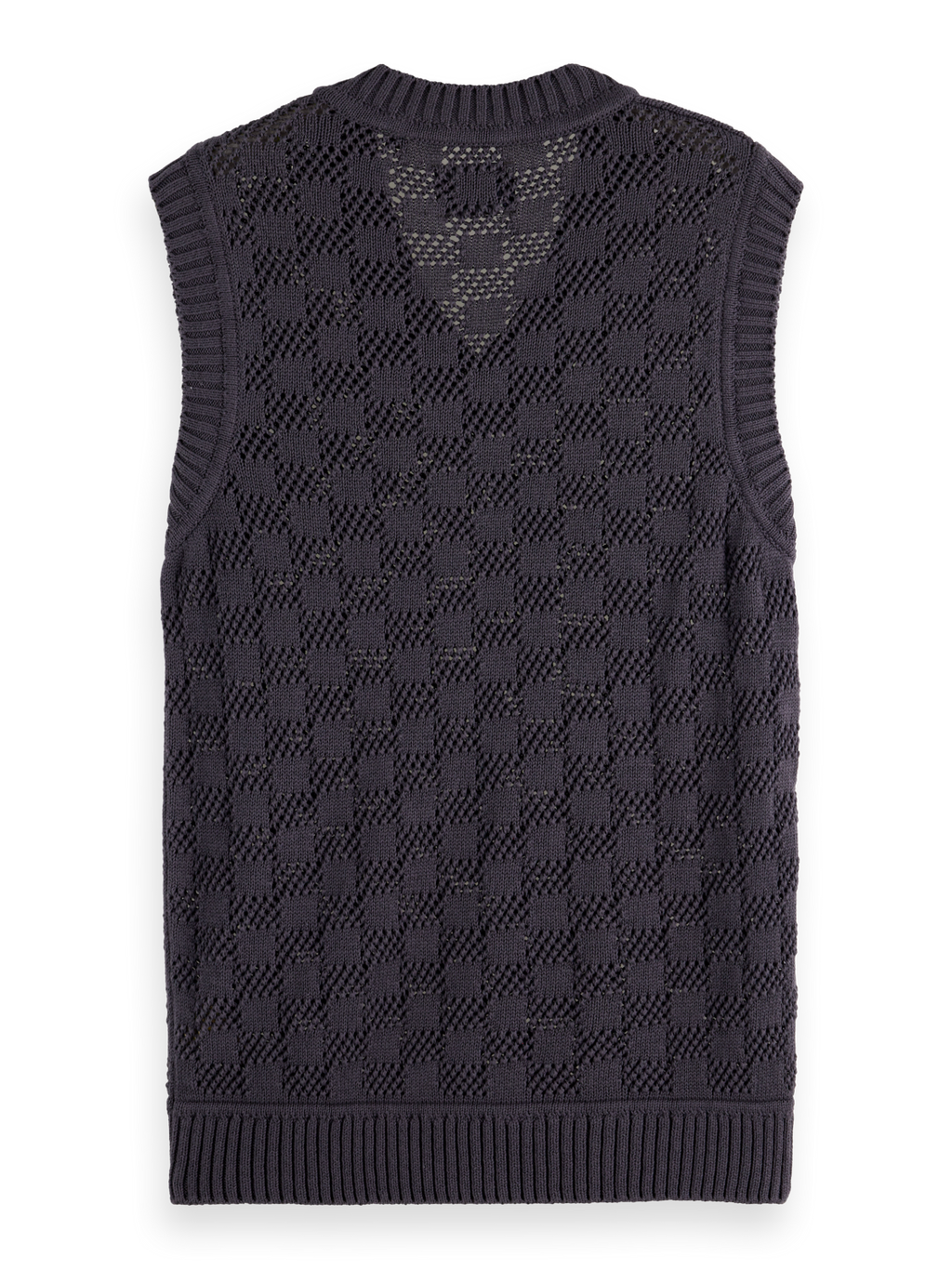 Structured v-neck vest