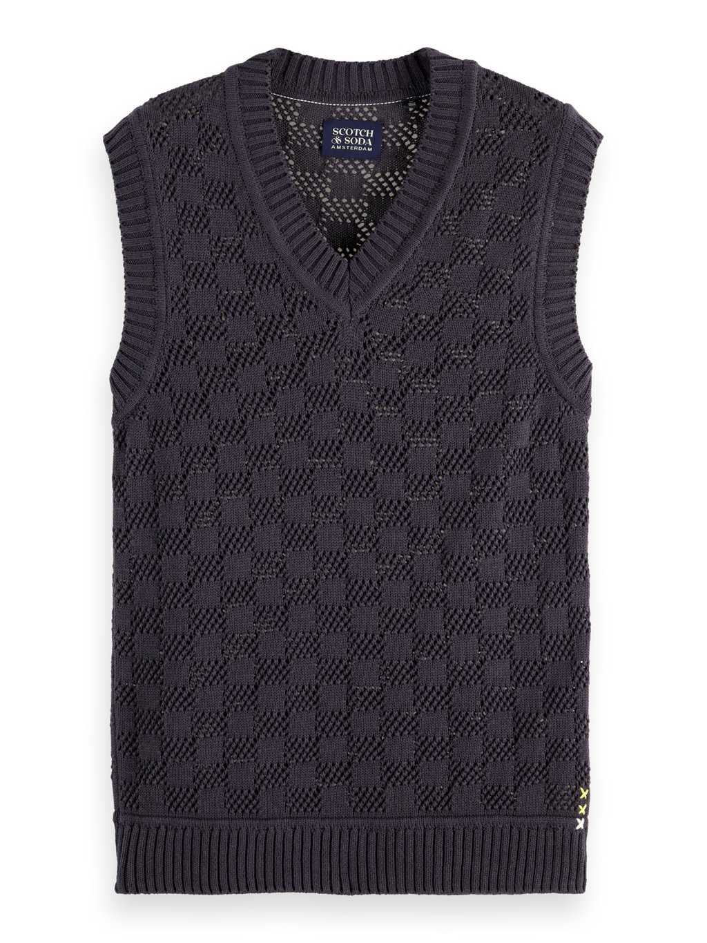 Structured v-neck vest