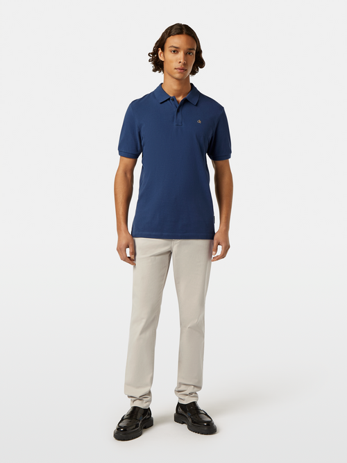 cotton pique regular fit polo