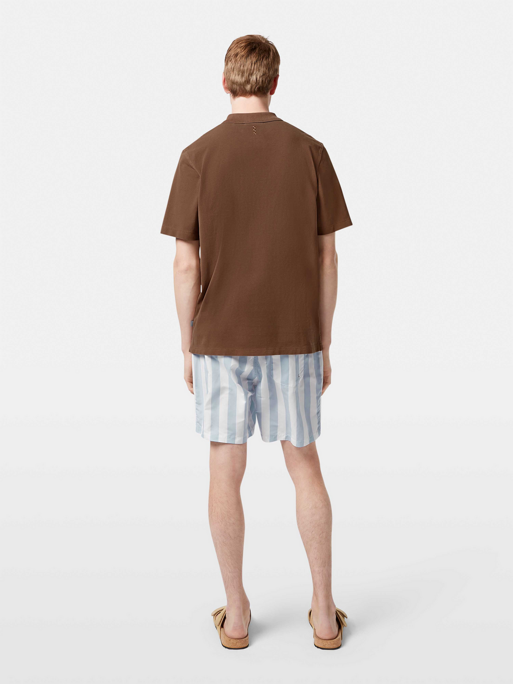 Washed chest pocket relaxed-fit polo