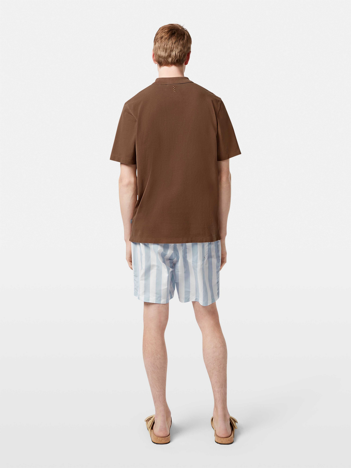 Washed chest pocket relaxed-fit polo