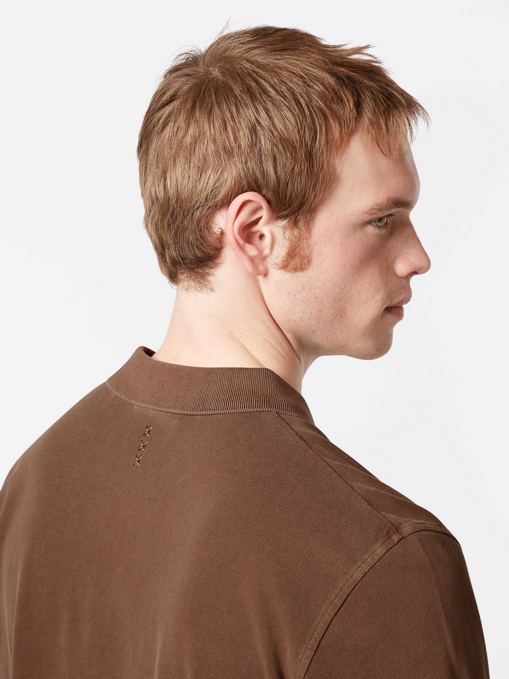 Washed chest pocket relaxed-fit polo