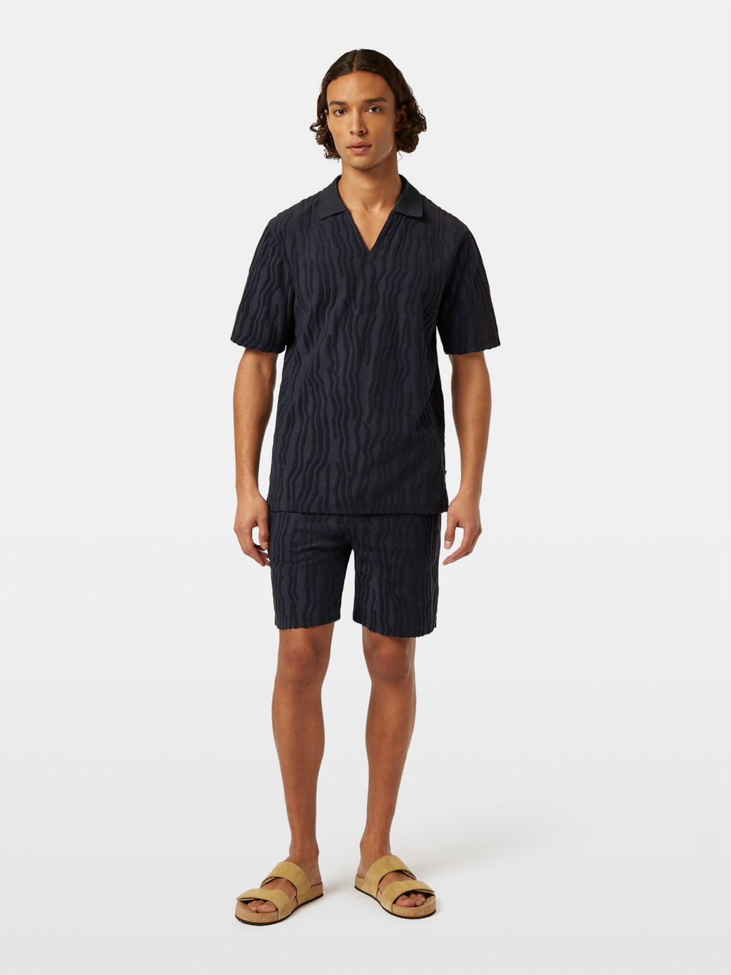 Jacquard Terry Polo