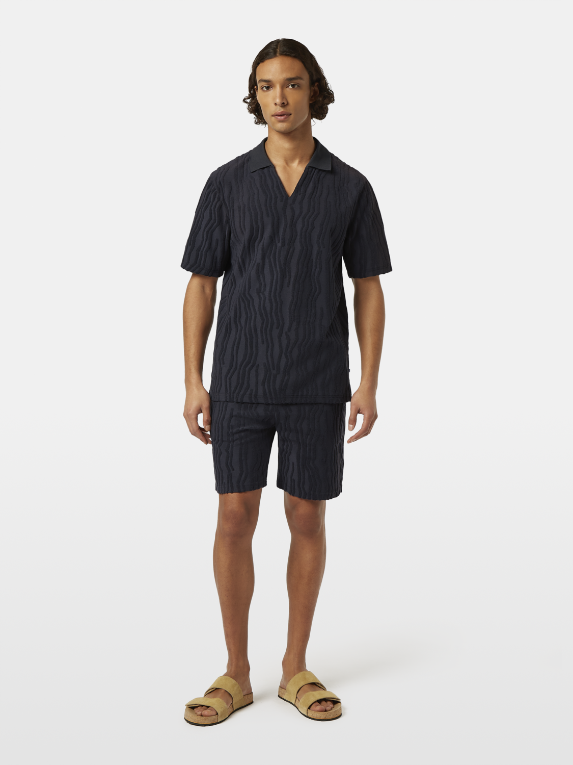 Jacquard Terry Polo