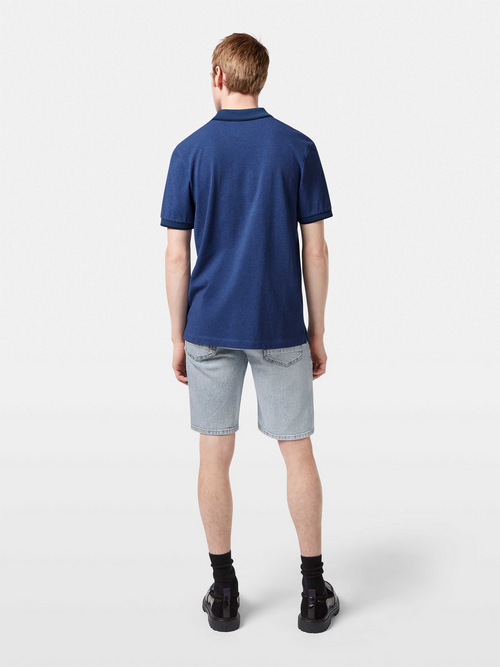 Melange regular fit polo