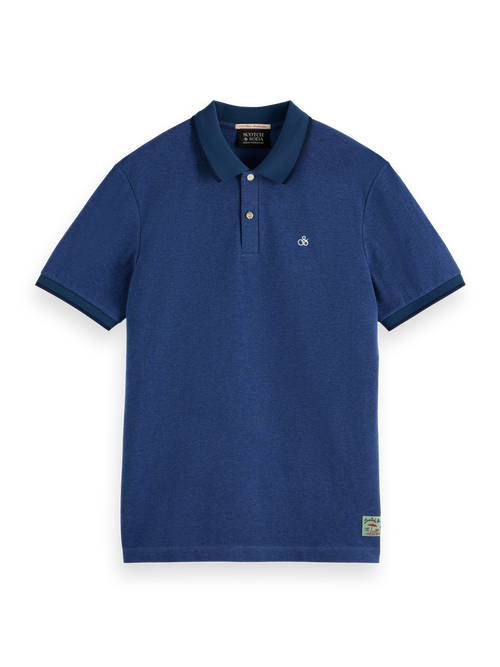 Melange regular fit polo