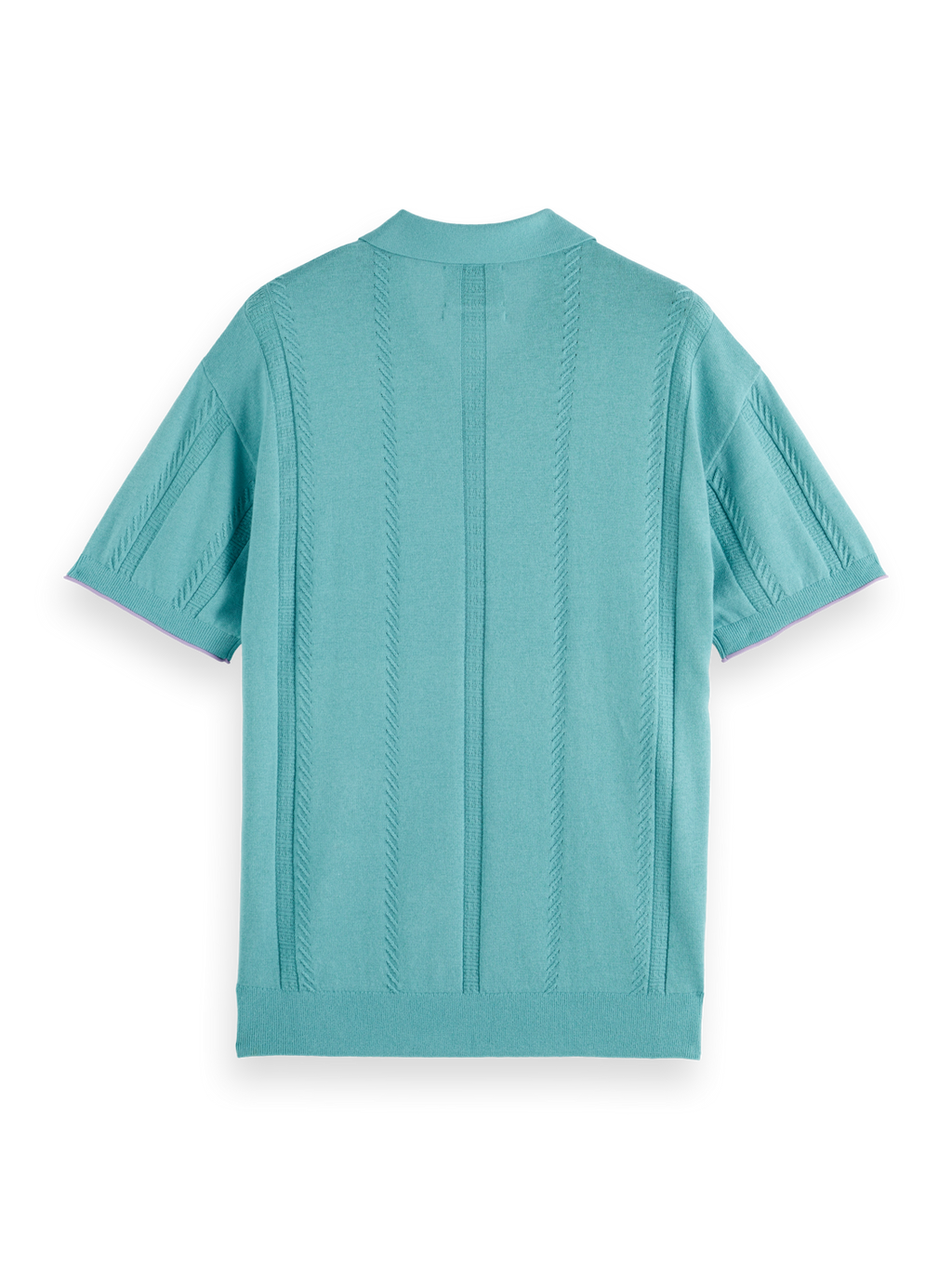 Relaxed fit knitted polo
