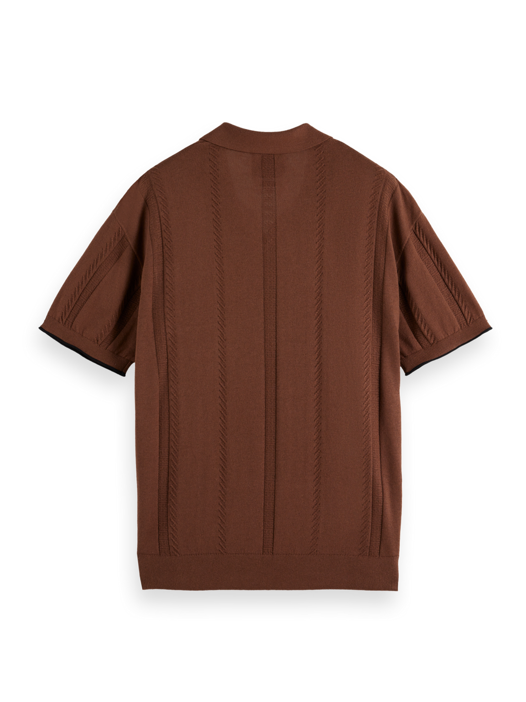 Relaxed fit knitted polo