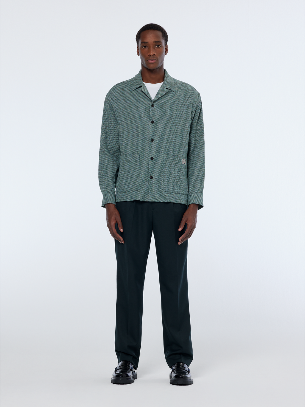 Relaxed structured overshirt