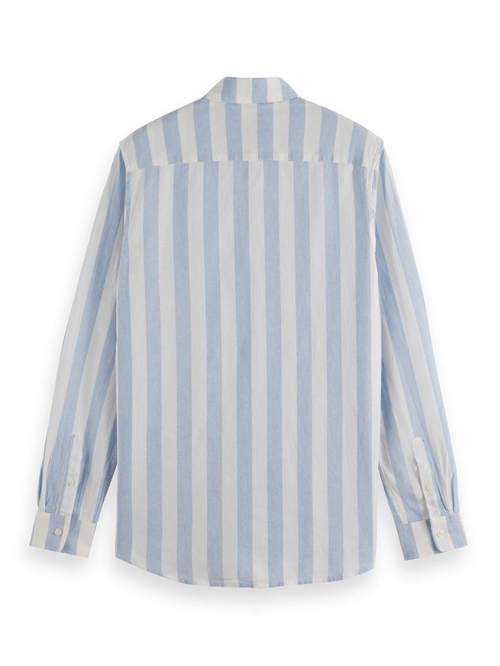 linen blend striped shirt