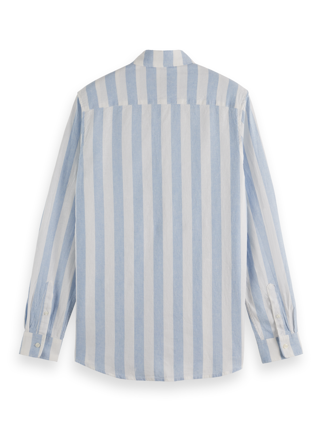 linen blend striped shirt