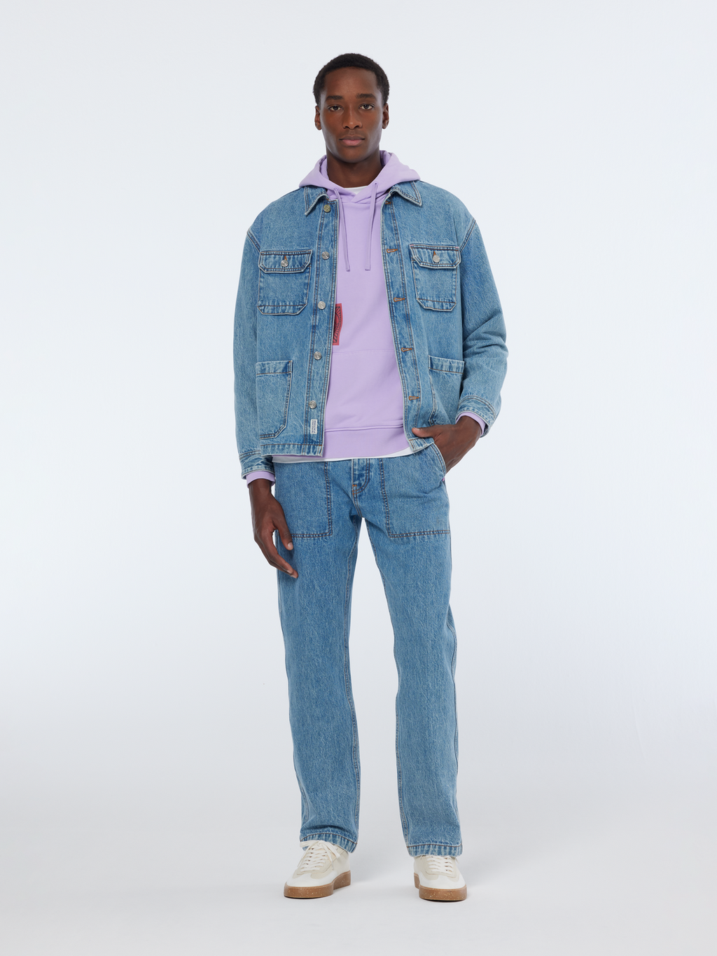 Denim workwear jacket