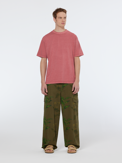 Daze - Structured printed  wide fit cargo pant