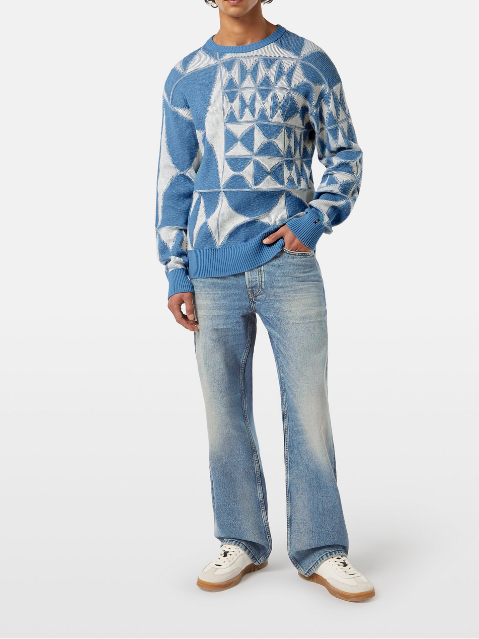 Scotch & Soda Seasonal Core Ecovero Regular Fit Jumper, Shirting Blue 420, M Scotch & Soda Seasonal Core Ecovero Regular Fit Jumper, Shirting Blue 420, M