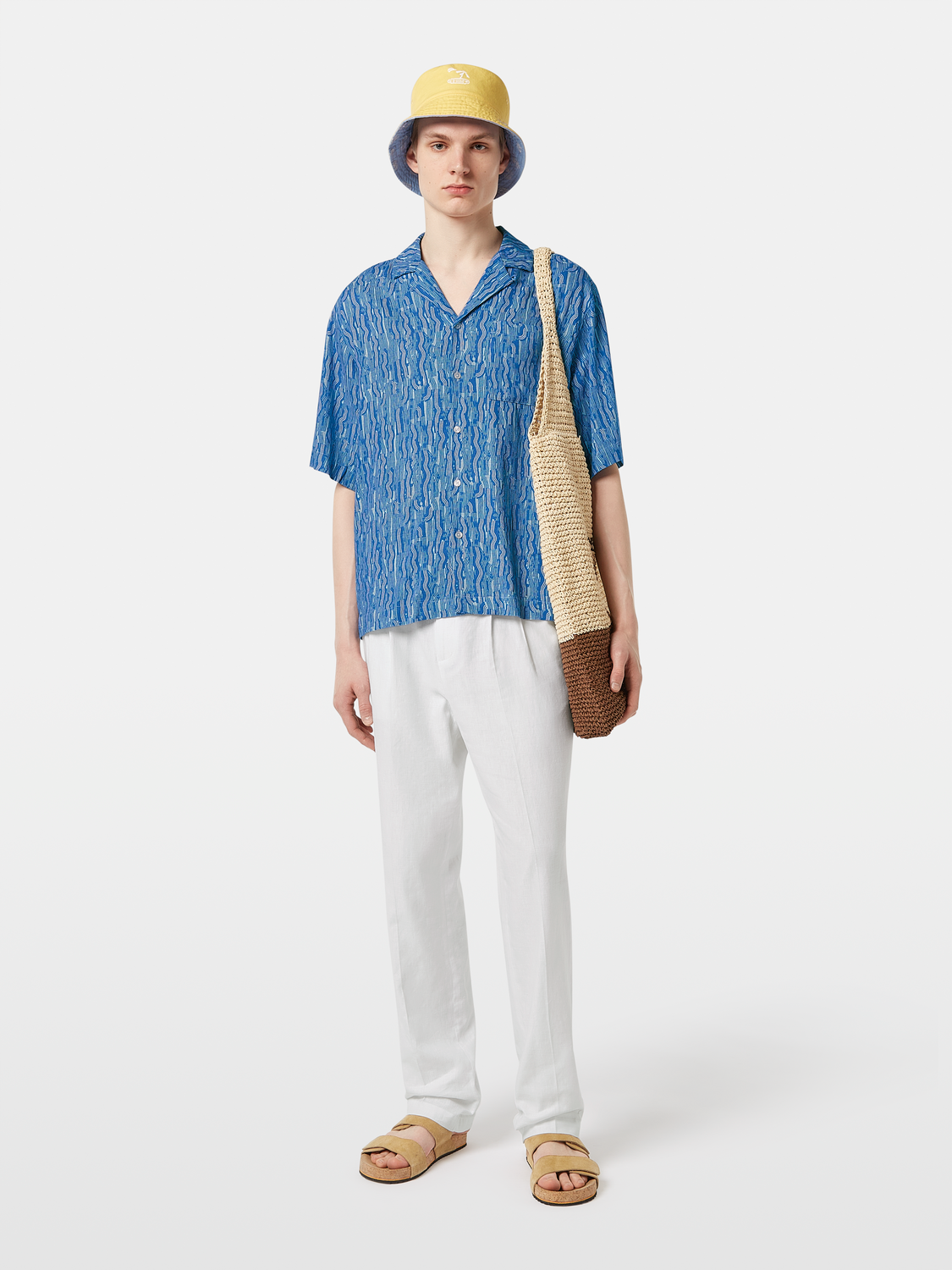 linen-blend shirt