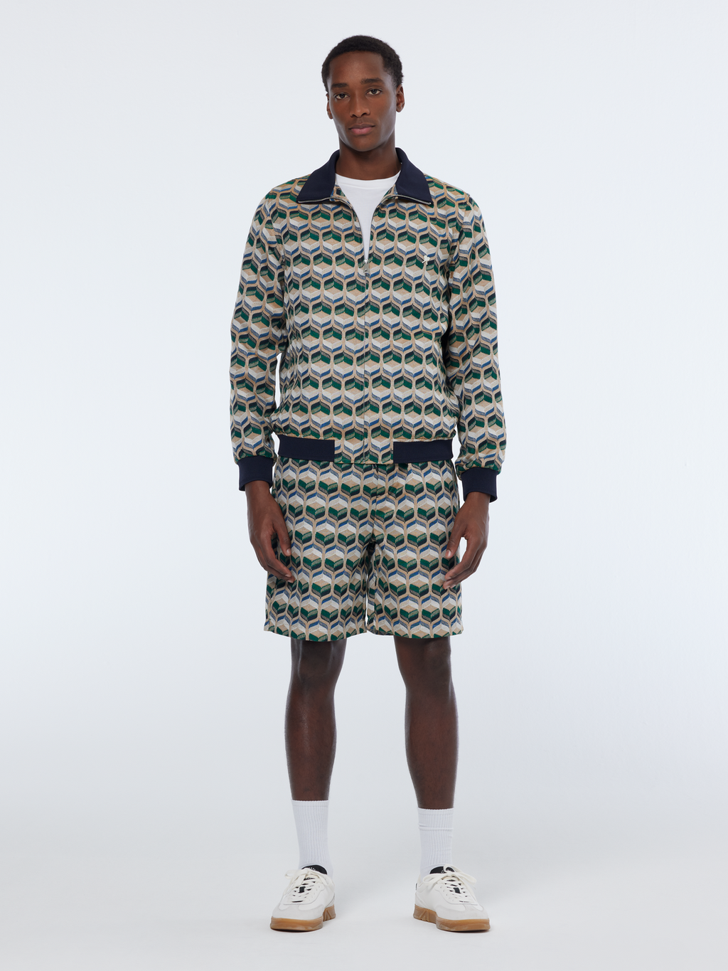 Jacquard tracksuit jacket