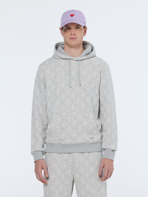 Jacquard regular fit hoodie