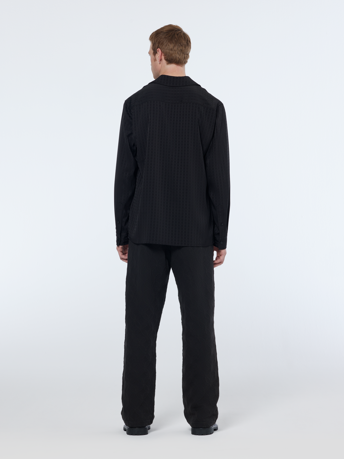 Jacquard Terry Relaxed Straight Sweatpants