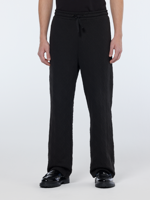 Jacquard Terry Relaxed Straight Fit Sweatpants