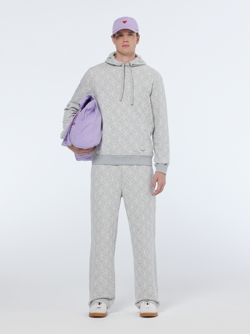 Jacquard Terry Relaxed Straight Fit Sweatpants