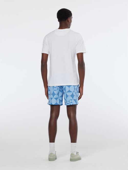 Printed mid-length swimshort