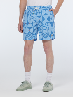 Printed mid-length swimshort