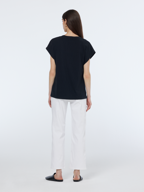 Core slub V-neck t-shirt