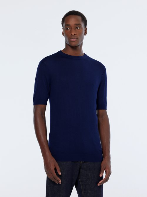 Knitted regular fit t-shirt