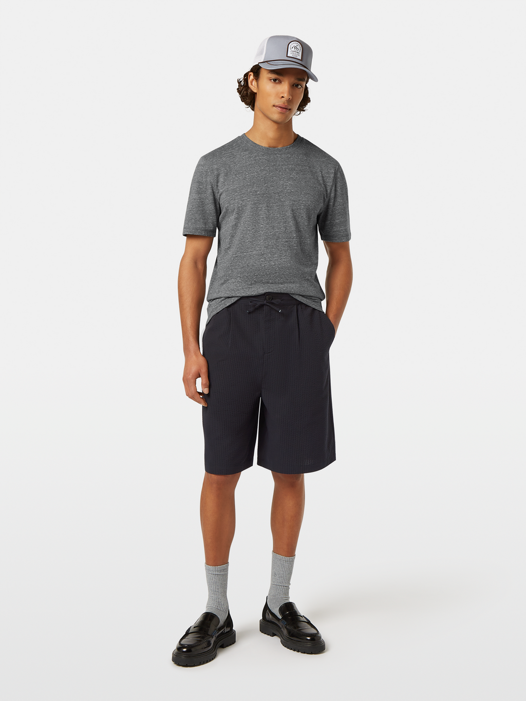 Seersucker Bermuda Shorts