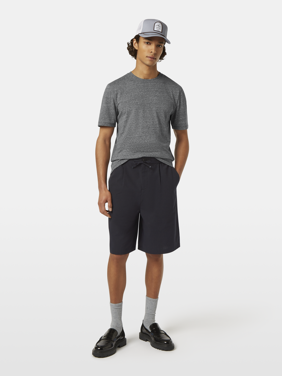 Seersucker Bermuda Shorts