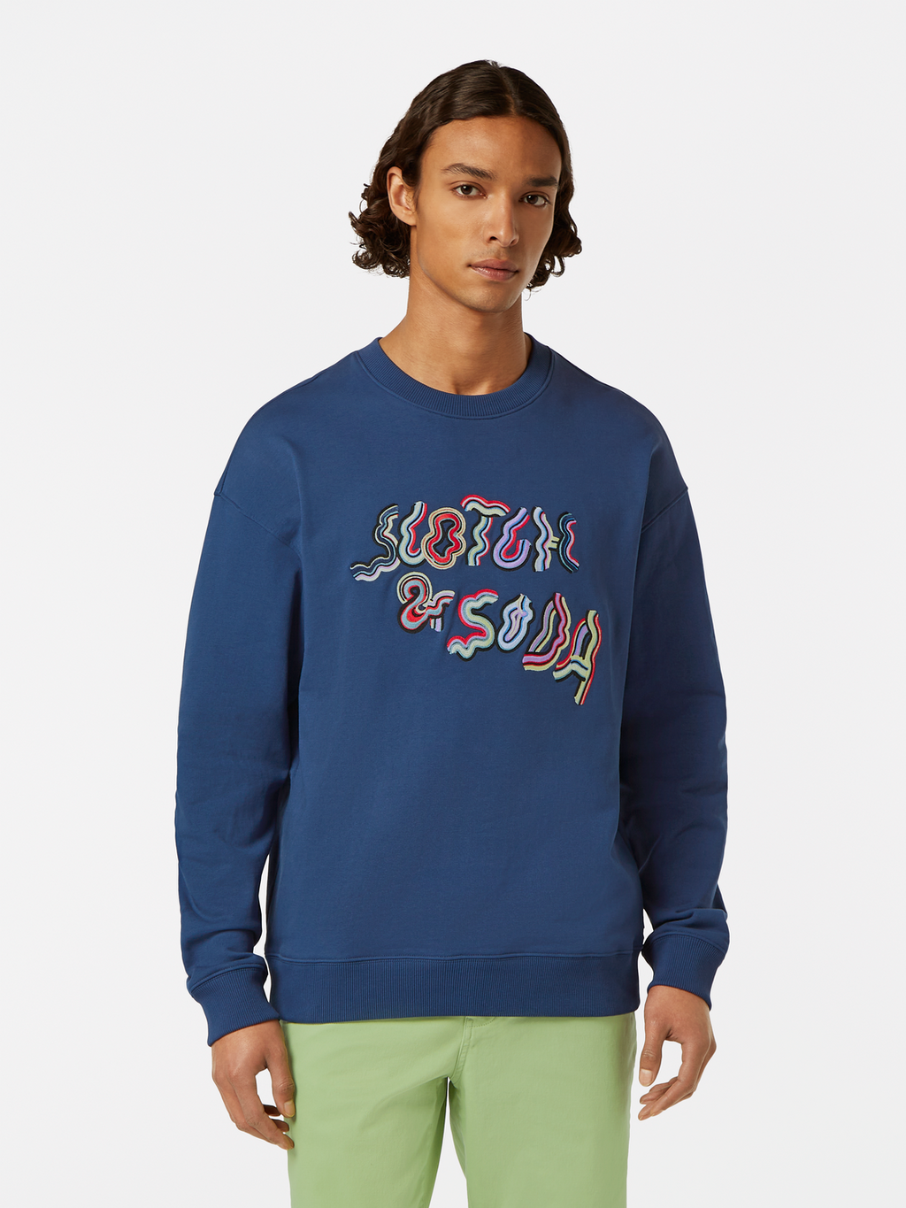 Relaxed-fit embroidered sweatshirt