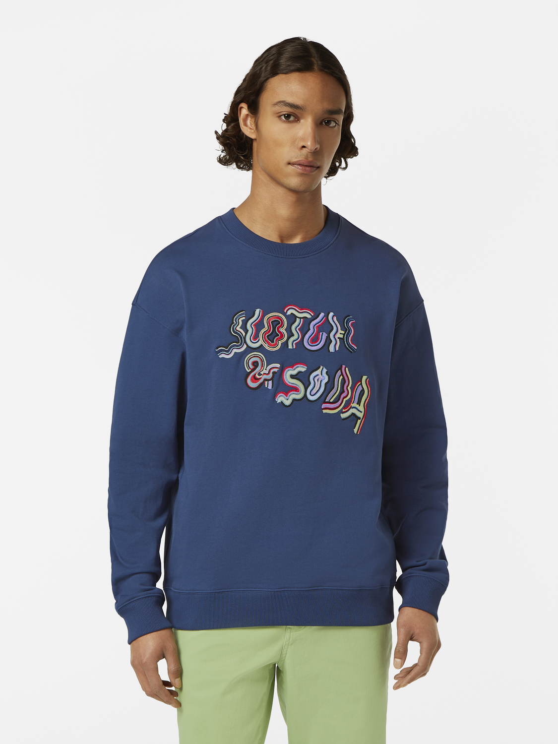 Relaxed-fit embroidered sweatshirt